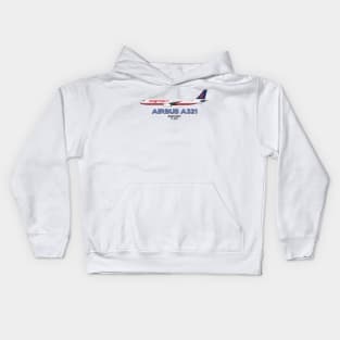 Airbus A321 - Zagrosjet Kids Hoodie